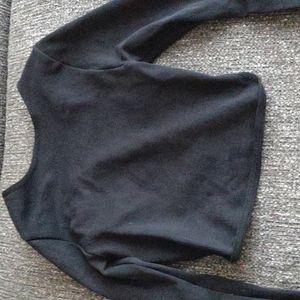 Crop top long sleeve shirt
